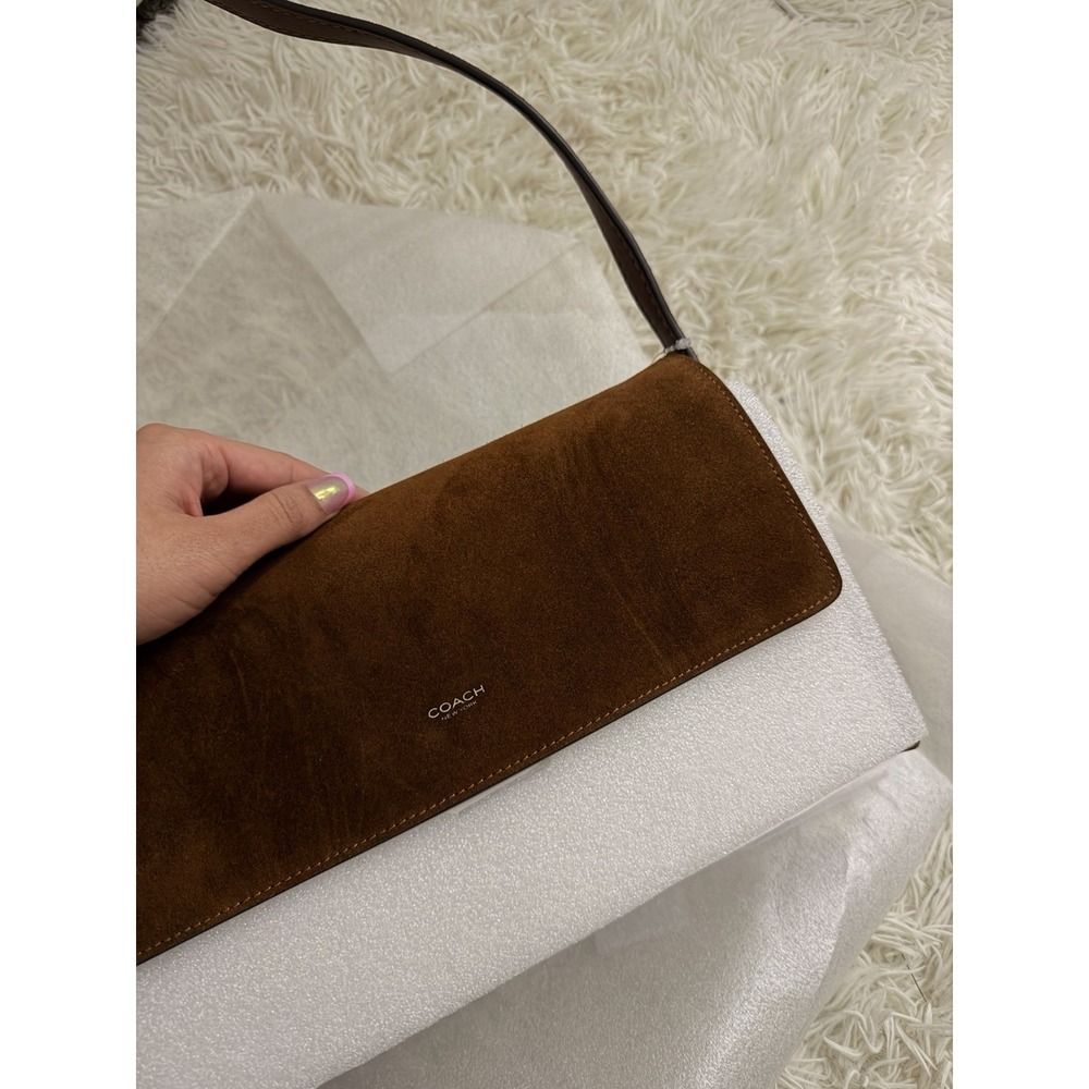 Coach Suede Chelsea Shoulder Bag 30 CDS59 B4WBR_NWT_Expedited - Picture 6 of 13